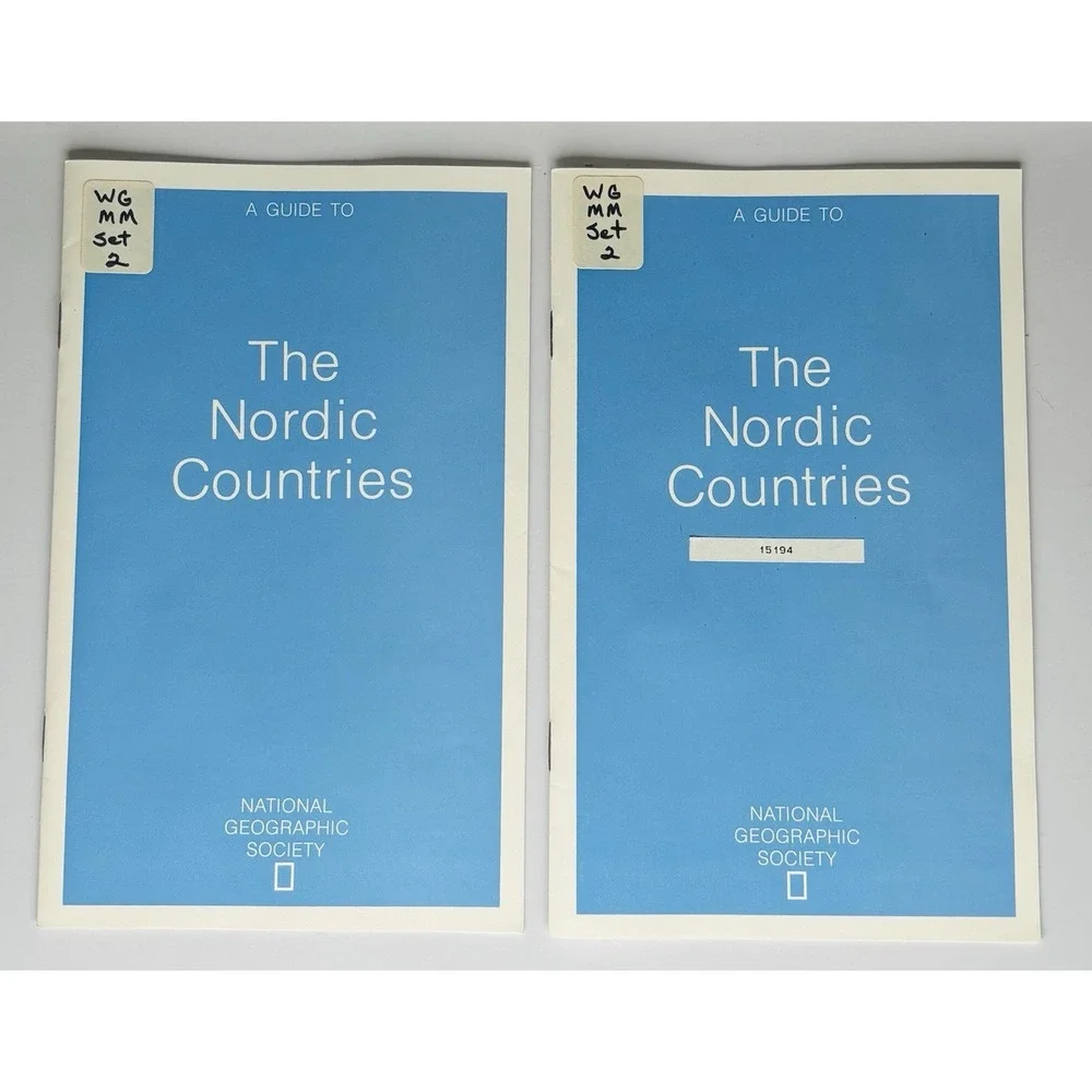 Lot 3 Vtg National Geographic Geography Filmstrips Tapes Teacher Guide Booklets